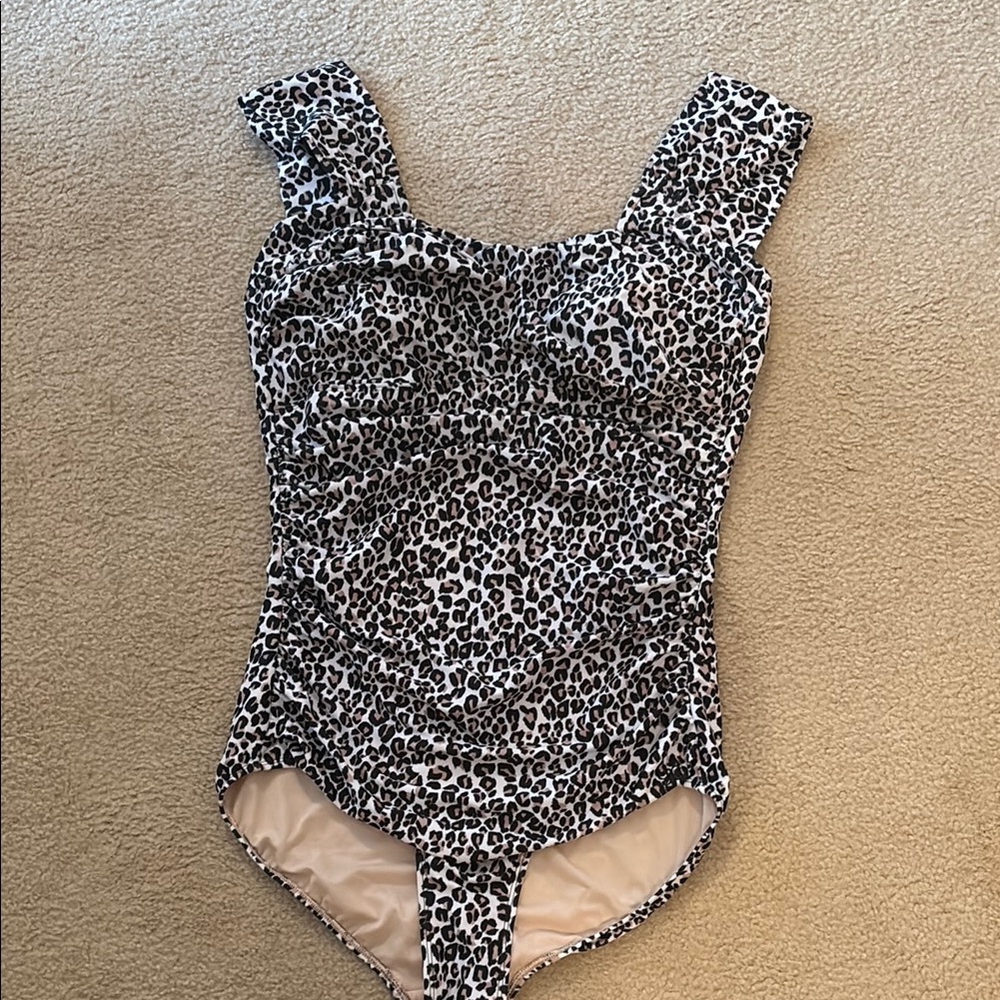 Albion leopard print swimsuit, size large